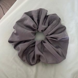 Silver Super Satin Scrunchie from Free People